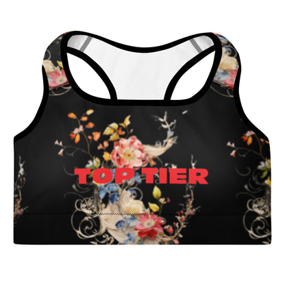 Top Tier Originals Black Signature Padded Sports Bra