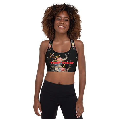 Top Tier Originals Black Signature Padded Sports Bra