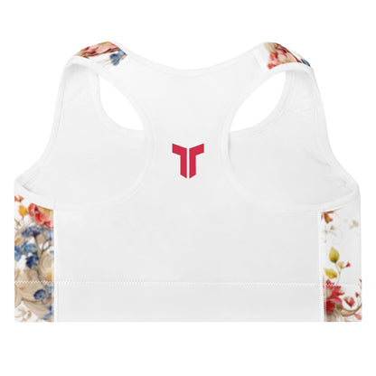 Top Tier Originals White Signature Padded Sports Bra