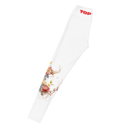 Top Tier Originals White Signature Yoga Leggings