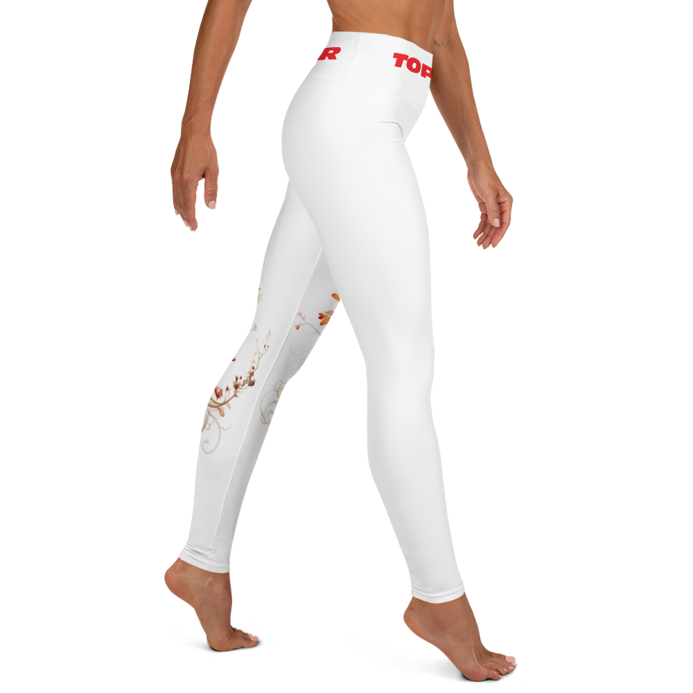 Top Tier Originals White Signature Yoga Leggings