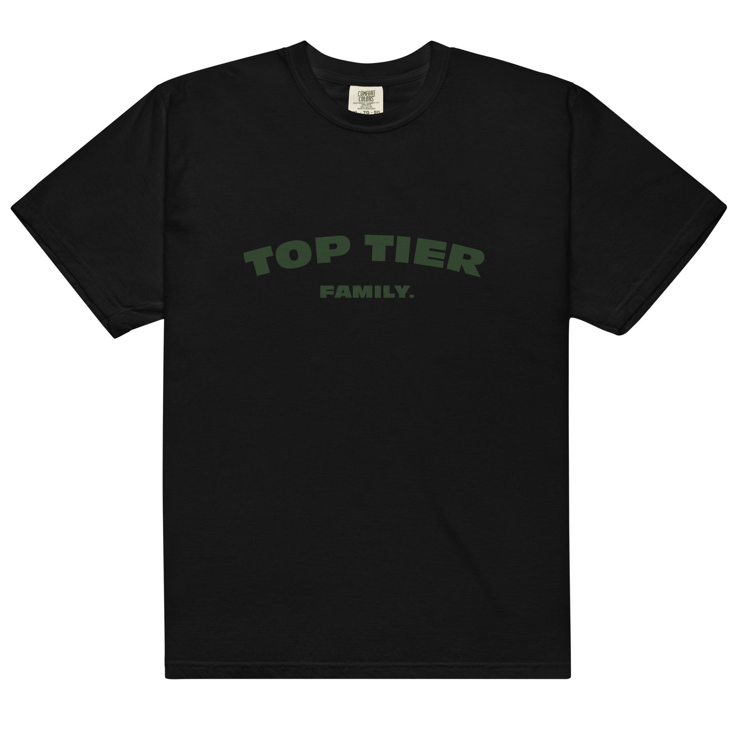 Black/Green Top Tier Family T-Shirt version 0.1