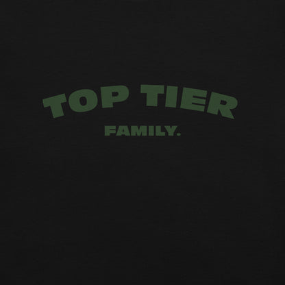 Black/Green Top Tier Family T-Shirt version 0.1