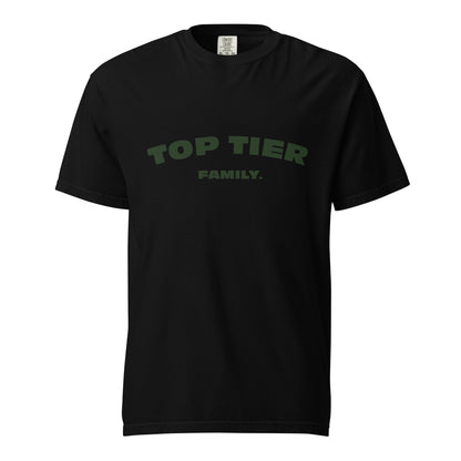 Black/Green Top Tier Family T-Shirt version 0.1